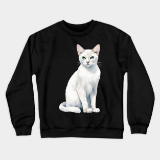 Khao Manee  Cat Crewneck Sweatshirt